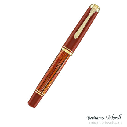 Pelikan Souveran M600 Tortoiseshell-Red Fountain Pen