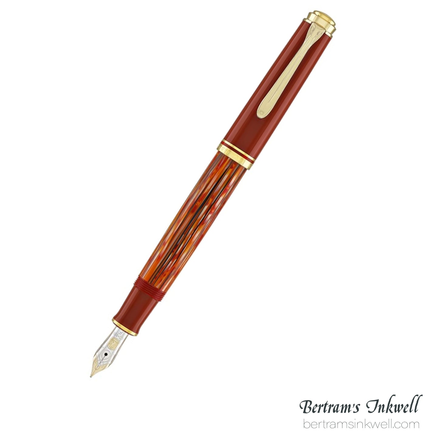 Pelikan Souveran M600 Tortoiseshell-Red Fountain Pen