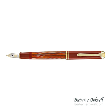 Pelikan Souveran M600 Tortoiseshell-Red Fountain Pen