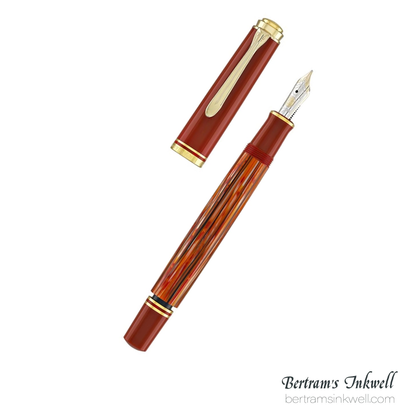 Pelikan Souveran M600 Tortoiseshell-Red Fountain Pen