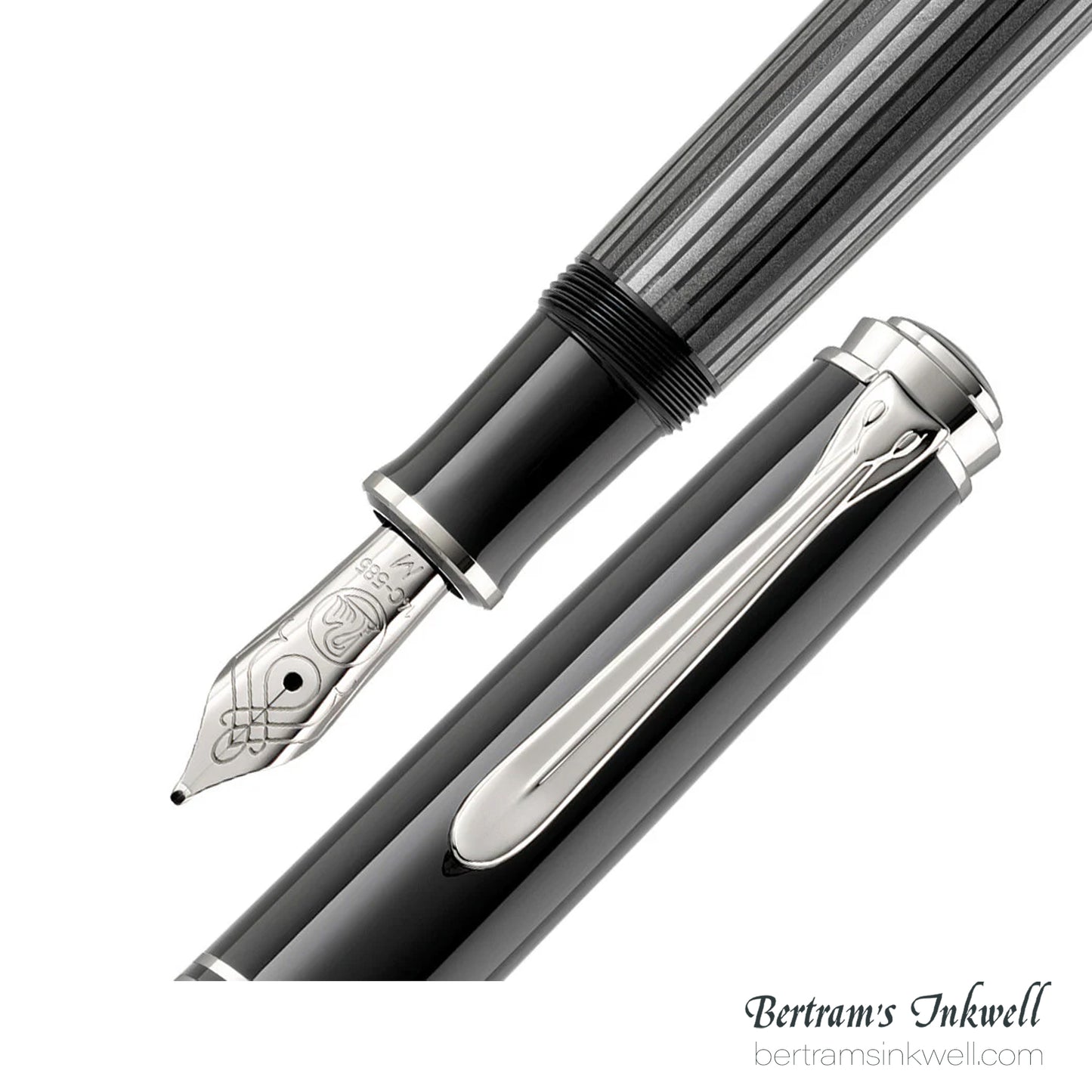 Pelikan Souveran 605 Stresemann Anthracite Stripes Fountain Pen