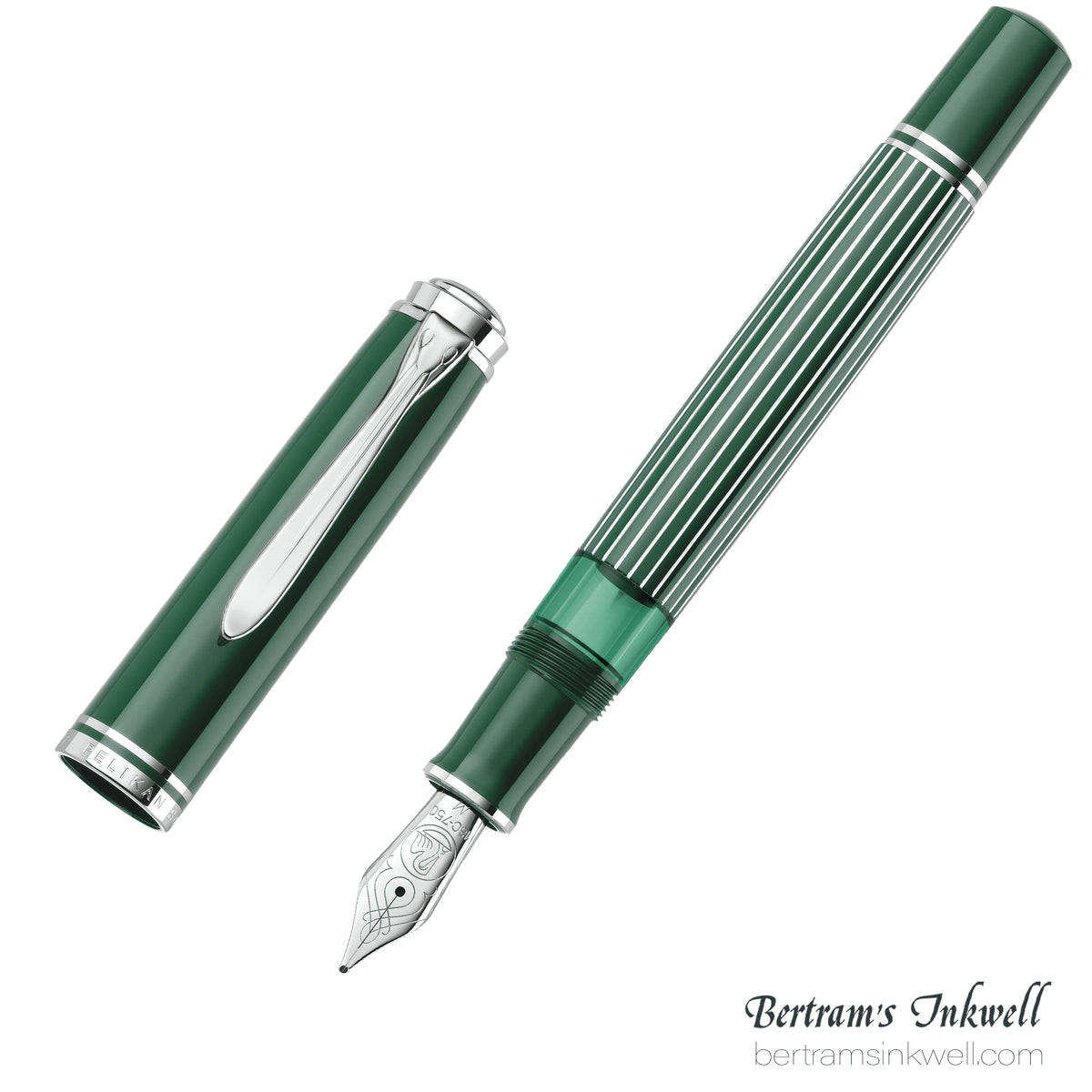 Pelikan Souverän M815 Metal Striped Green Special Edition Fountain Pen