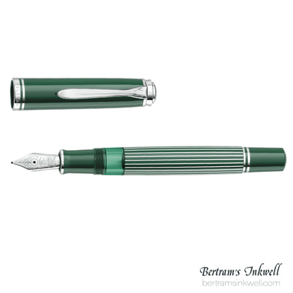 Pelikan Souverän M815 Metal Striped Green Special Edition Fountain Pen