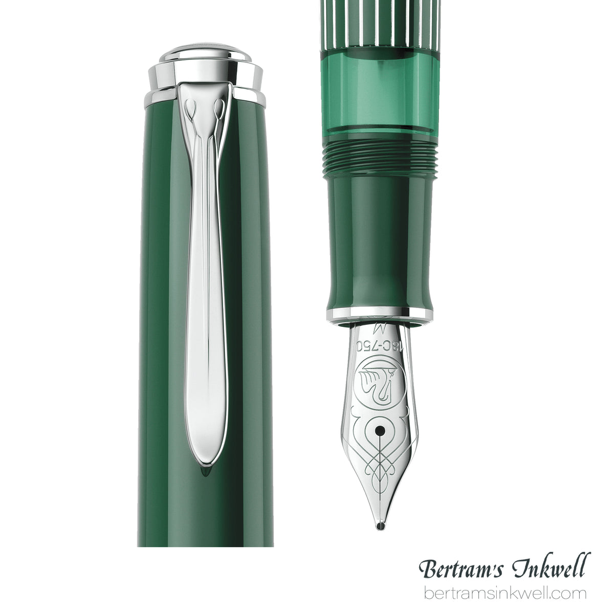Pelikan Souverän M815 Metal Striped Green Special Edition Fountain Pen