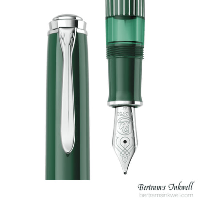 Pelikan Souverän M815 Metal Striped Green Special Edition Fountain Pen