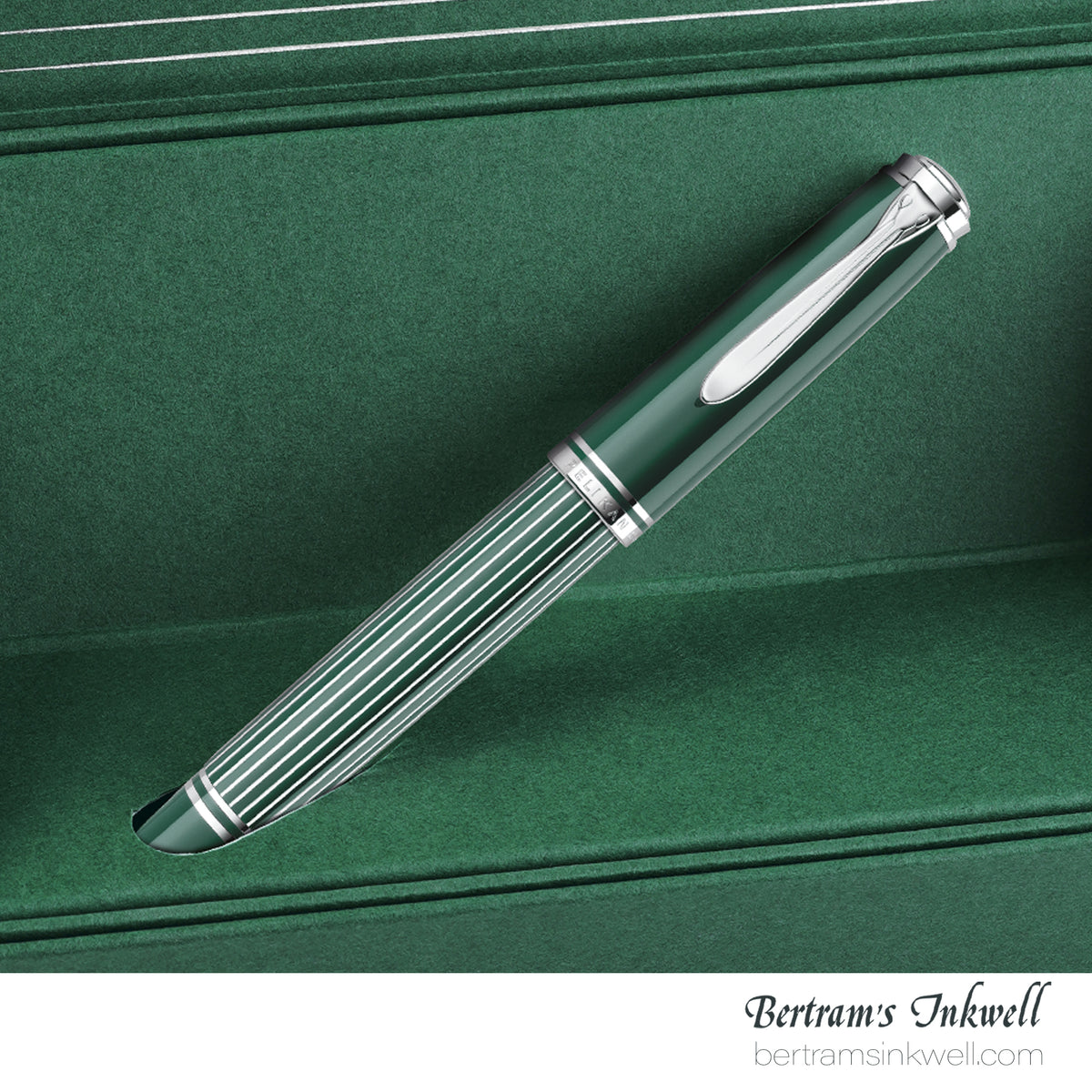 Pelikan Souverän M815 Metal Striped Green Special Edition Fountain Pen