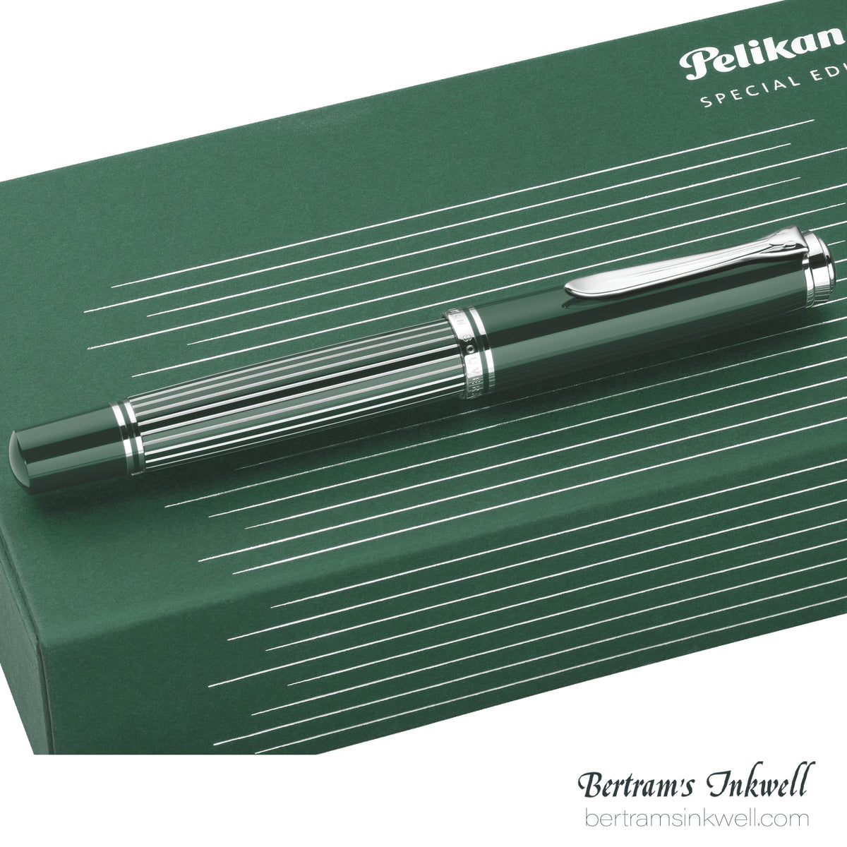 Pelikan Souverän M815 Metal Striped Green Special Edition Fountain Pen
