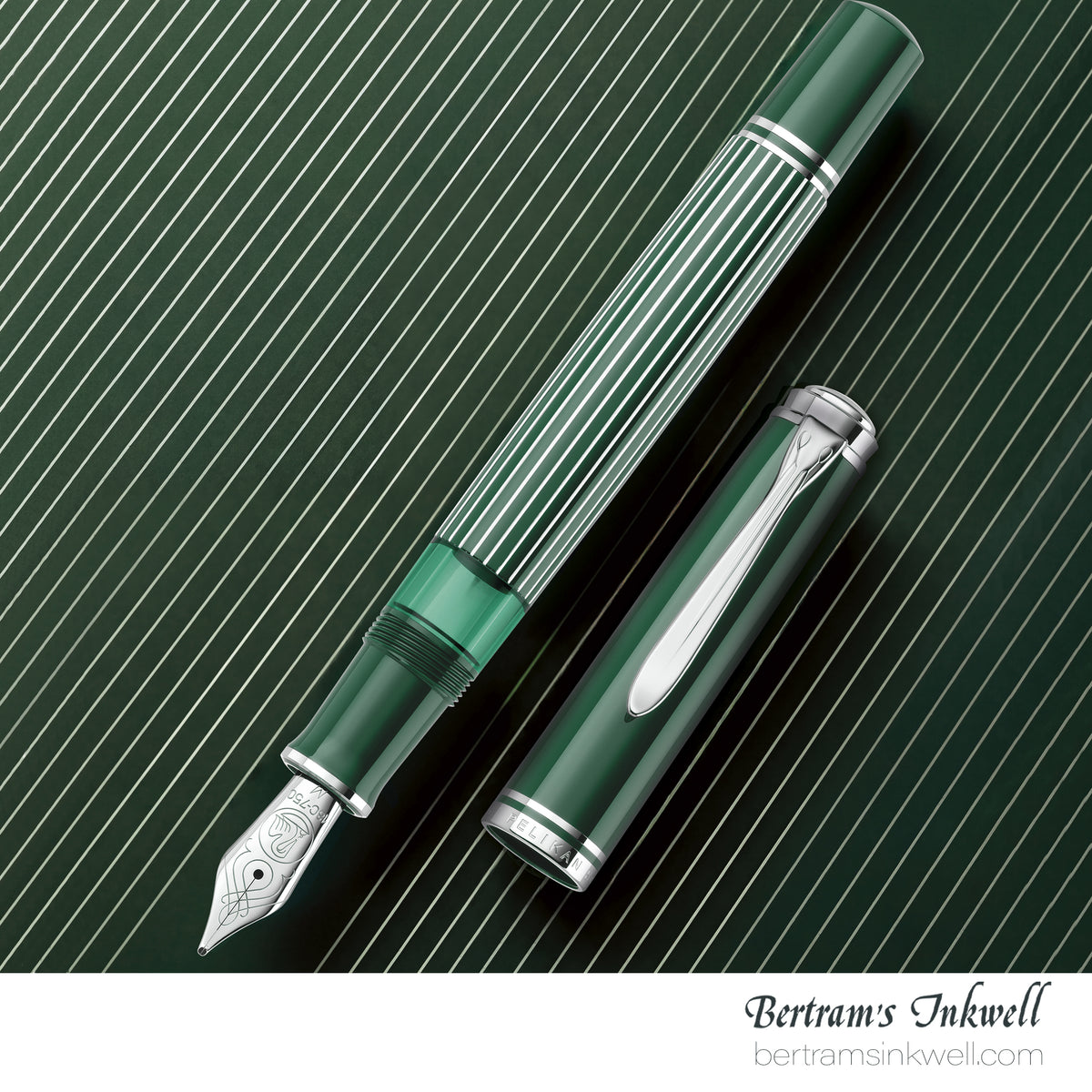 Pelikan Souverän M815 Metal Striped Green Special Edition Fountain Pen