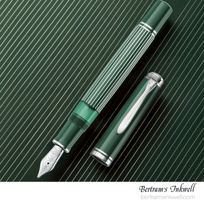 Pelikan Souverän M815 Metal Striped Green Special Edition Fountain Pen
