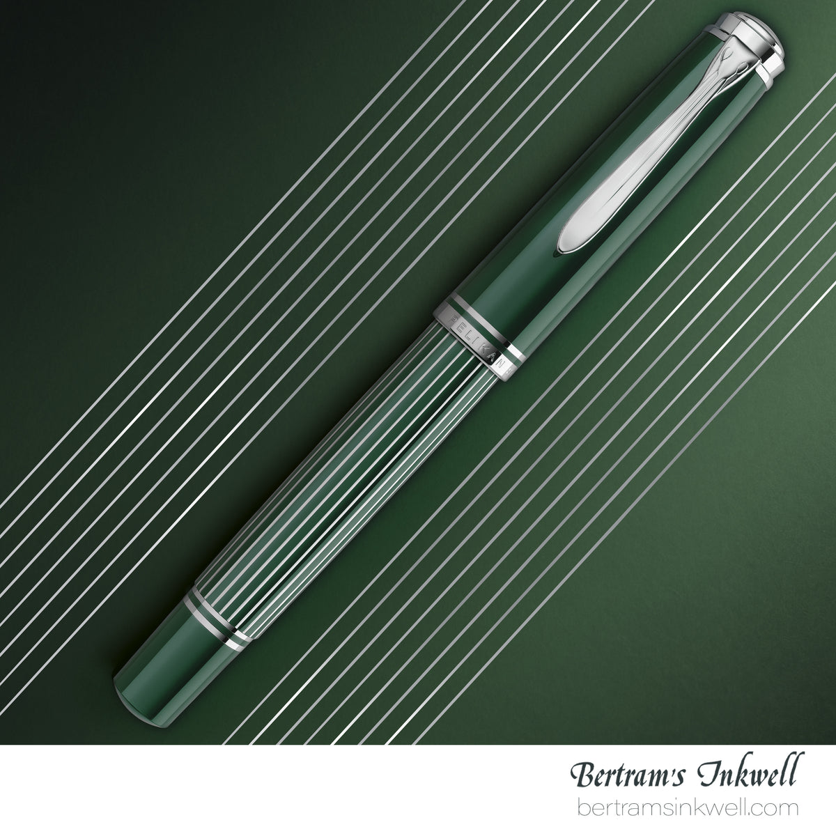 Pelikan Souverän M815 Metal Striped Green Special Edition Fountain Pen