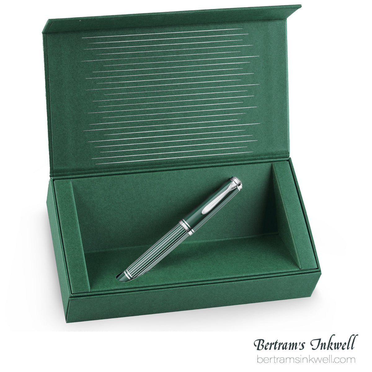 Pelikan Souverän M815 Metal Striped Green Special Edition Fountain Pen