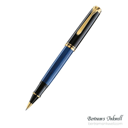 Pelikan Souveran R400 Black-Blue Rollerball