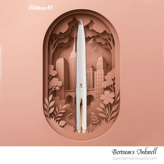 Pelikan Souverän K600 White & Rose Gold Special Edition Ballpoint Pen