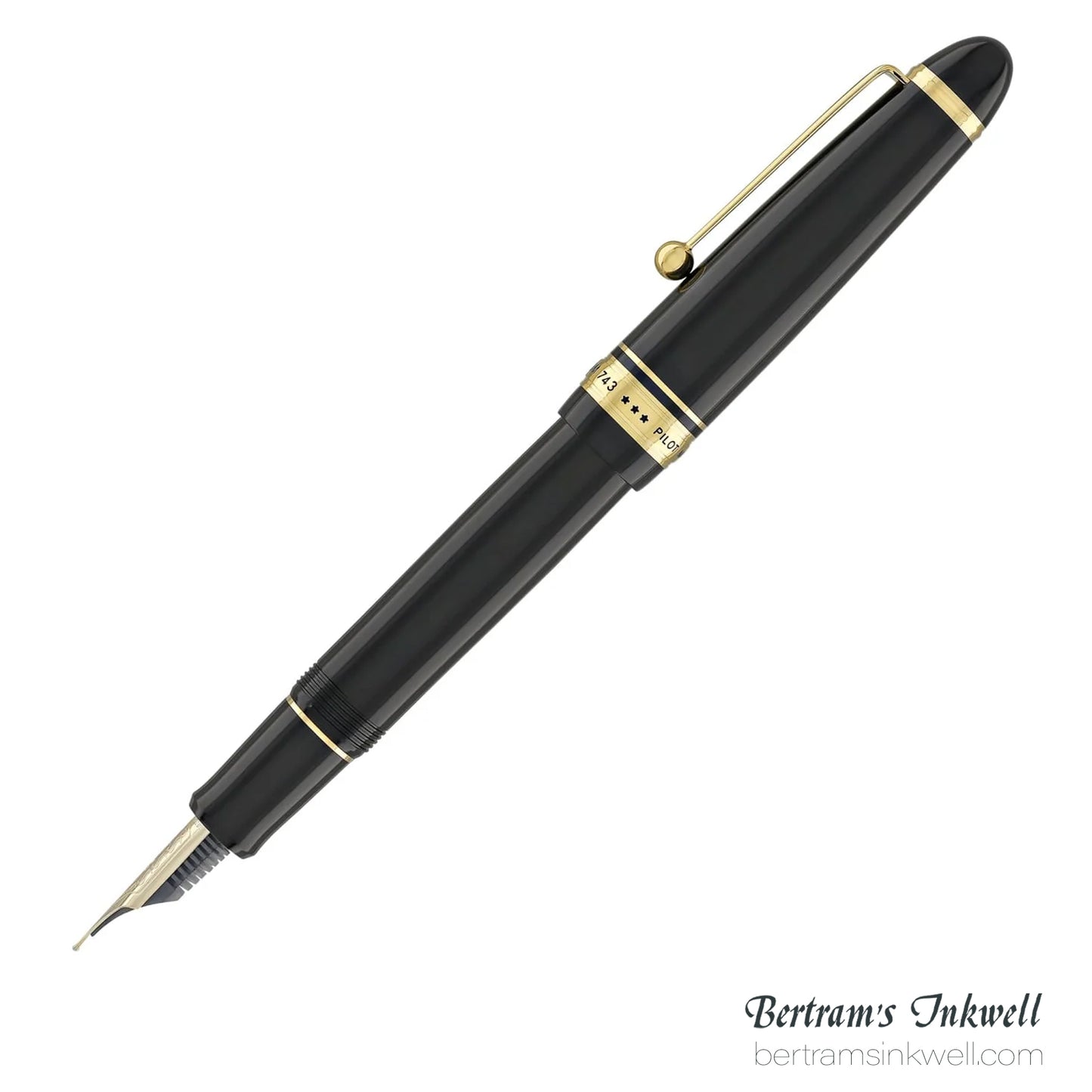 Pilot Custom 743 Black Fountain Pen