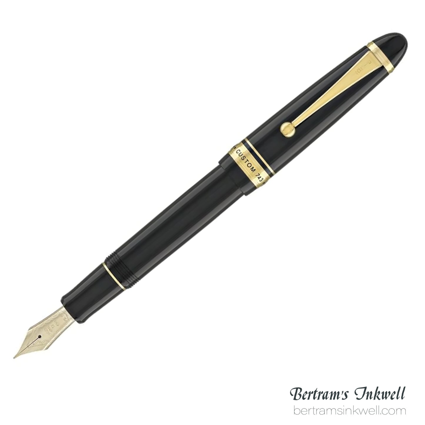 Pilot Custom 743 Black Fountain Pen