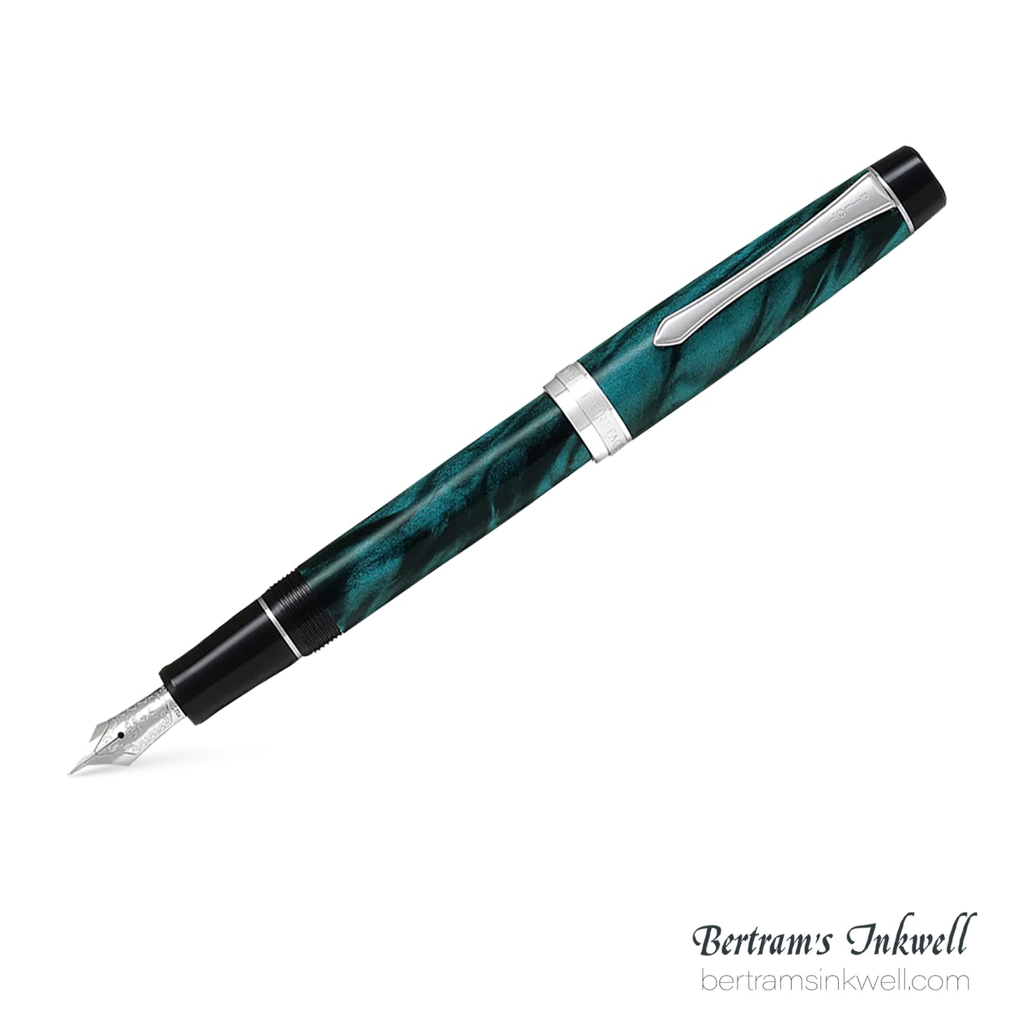 Pilot Custom Heritage SE Marble Green with Silver Trim Fountain Pen