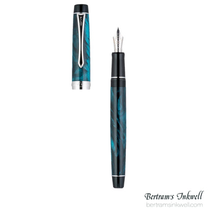 Pilot Custom Heritage SE Marble Green with Silver Trim Fountain Pen