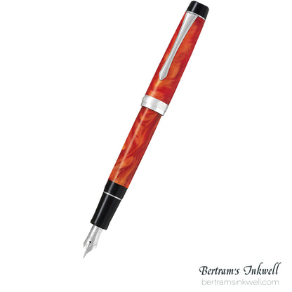 Pilot Custom Heritage SE Marble Orange with Silver Trim Fountain Pen