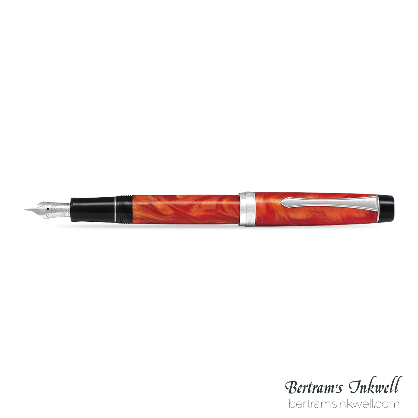 Pilot Custom Heritage SE Marble Orange with Silver Trim Fountain Pen