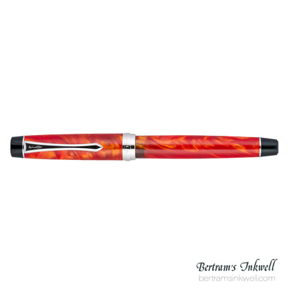 Pilot Custom Heritage SE Marble Orange with Silver Trim Fountain Pen
