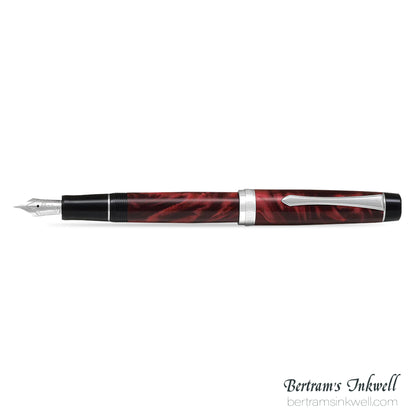 Pilot Custom Heritage SE Marble Red with Silver Trim Fountain Pen