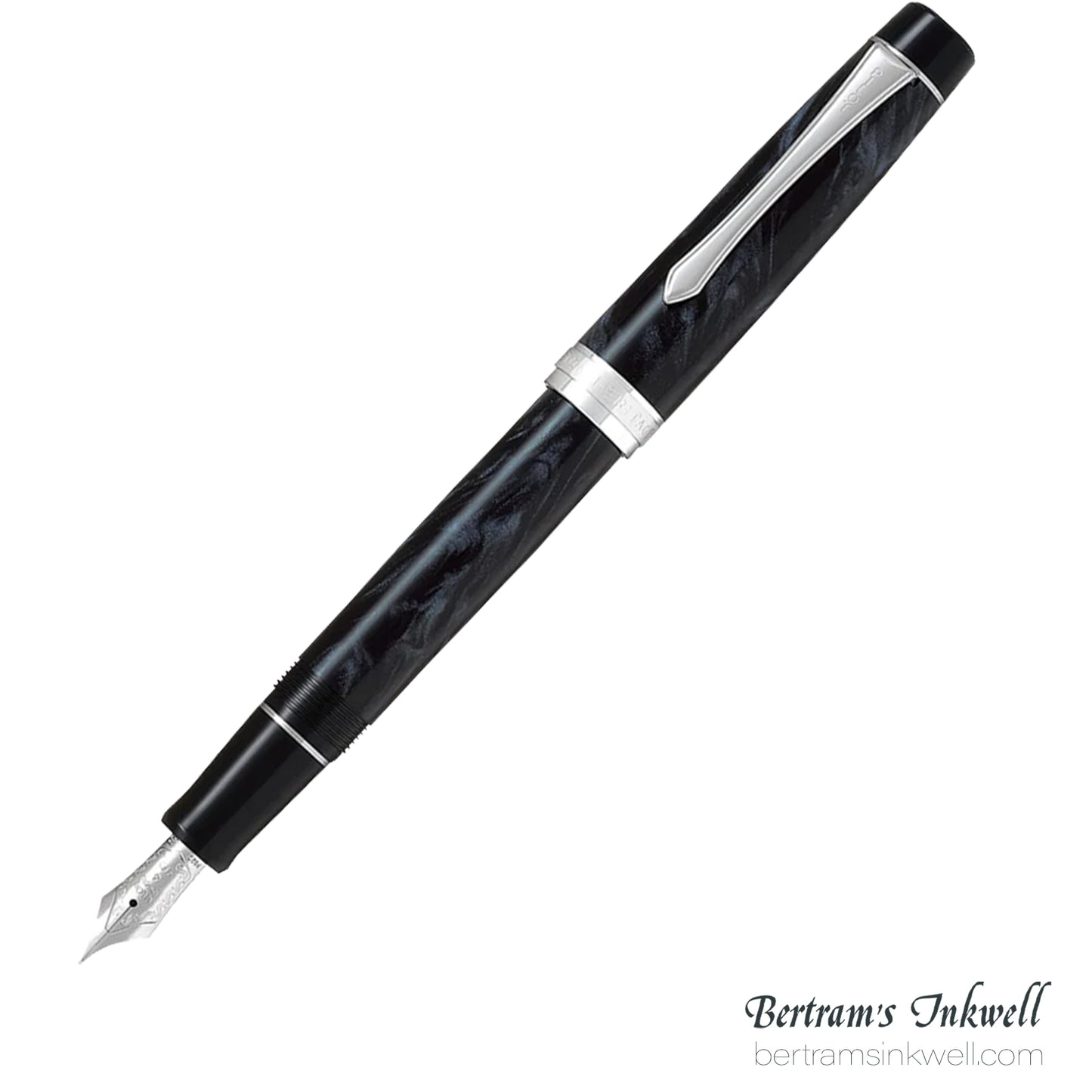Pilot Custom Heritage SE Marble Black with Silver Trim Fountain Pen