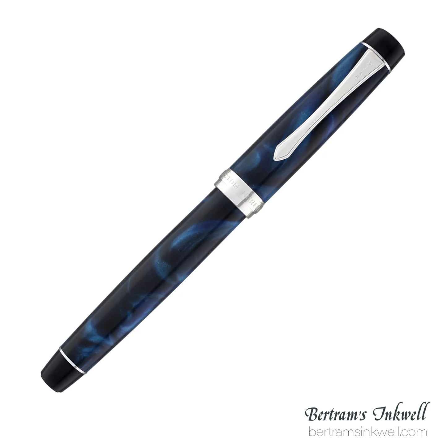Pilot Custom Heritage SE Marble Blue with Silver Trim Fountain Pen
