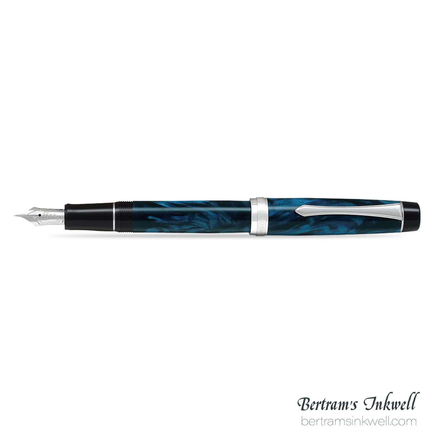 Pilot Custom Heritage SE Marble Blue with Silver Trim Fountain Pen