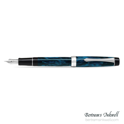 Pilot Custom Heritage SE Marble Blue with Silver Trim Fountain Pen