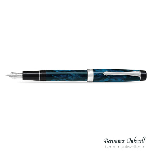 Pilot Custom Heritage SE Marble Blue with Silver Trim Fountain Pen