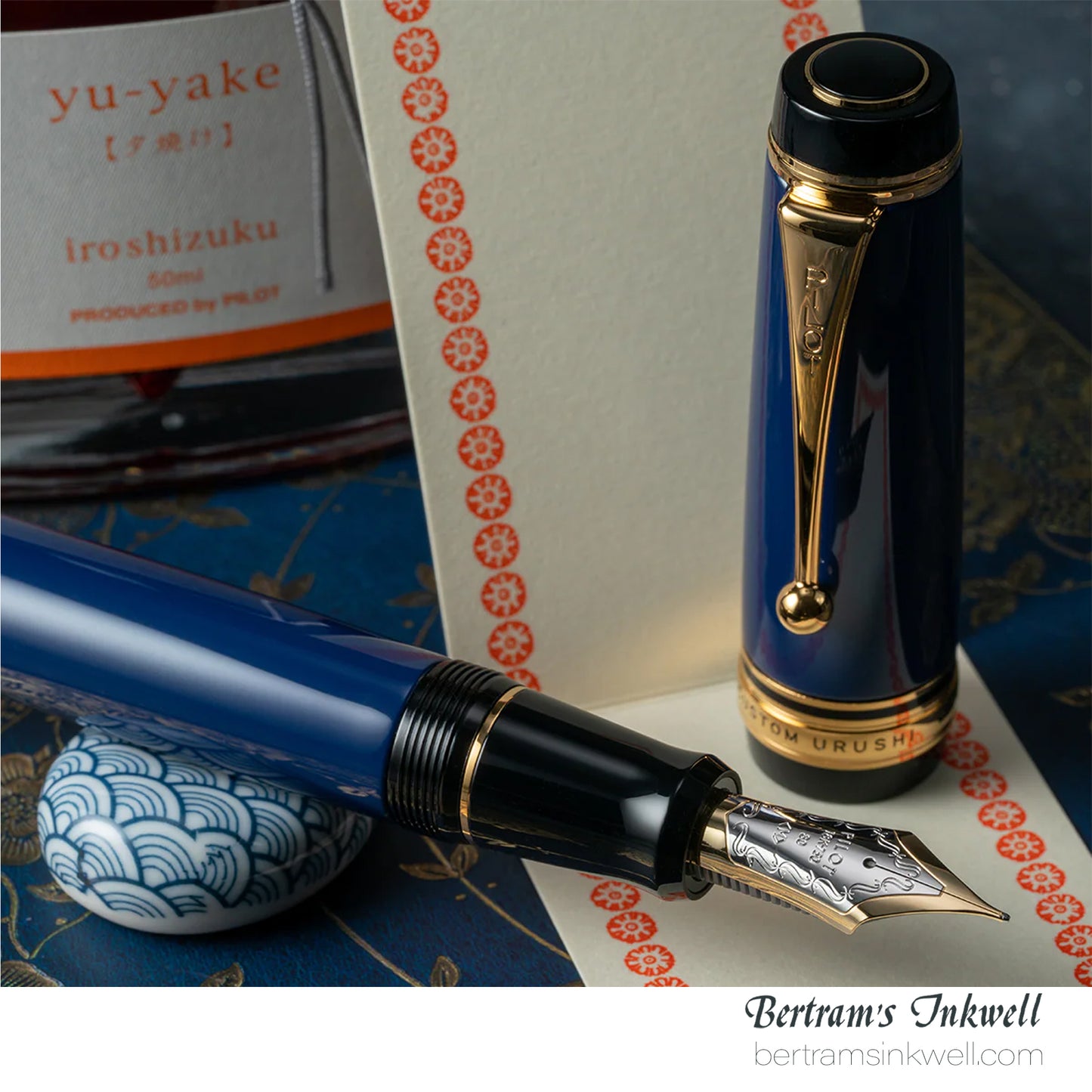 Pilot Custom Urushi Prussian Blue Fountain Pen