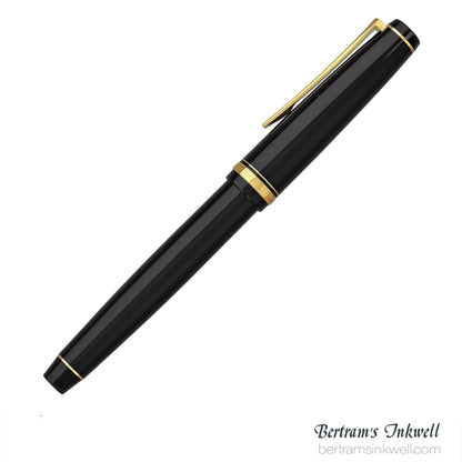 Pilot Falcon Black with Gold Plated Trim Fountain Pen