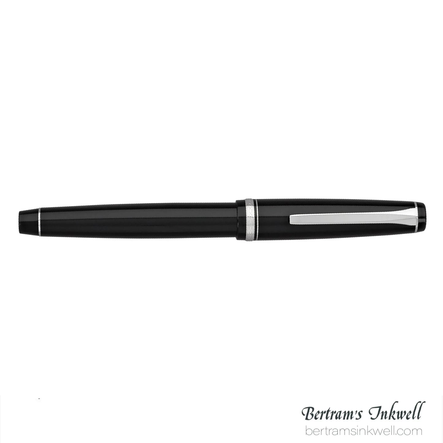 Pilot Falcon Black with Rhodium Plated Trim Fountain Pen