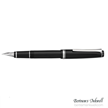 Pilot Falcon Black with Rhodium Plated Trim Fountain Pen