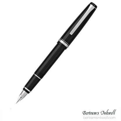 Pilot Falcon Black with Rhodium Plated Trim Fountain Pen