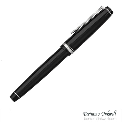 Pilot Falcon Black with Rhodium Plated Trim Fountain Pen