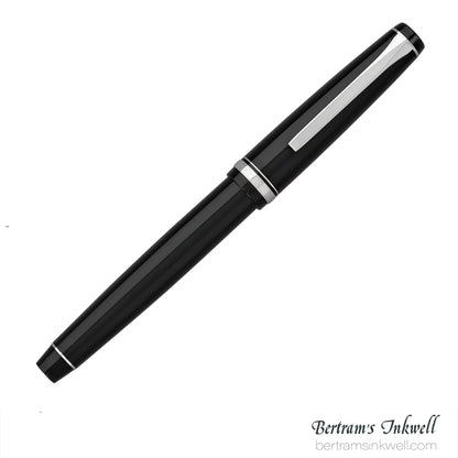 Pilot Falcon Black with Rhodium Plated Trim Fountain Pen