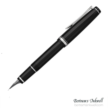 Pilot Falcon Black with Rhodium Plated Trim Fountain Pen