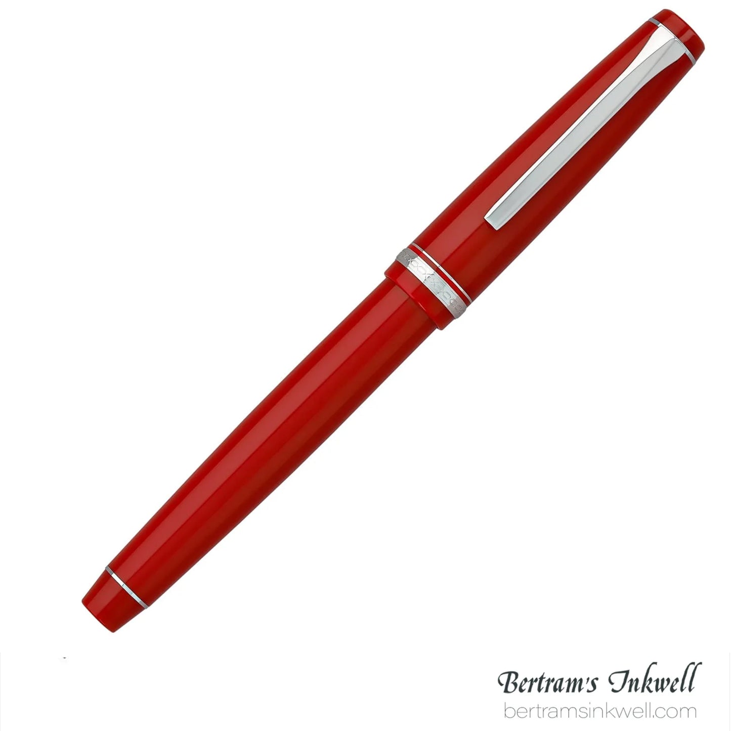 Pilot Falcon Red with Rhodium Plated Trim Fountain Pen
