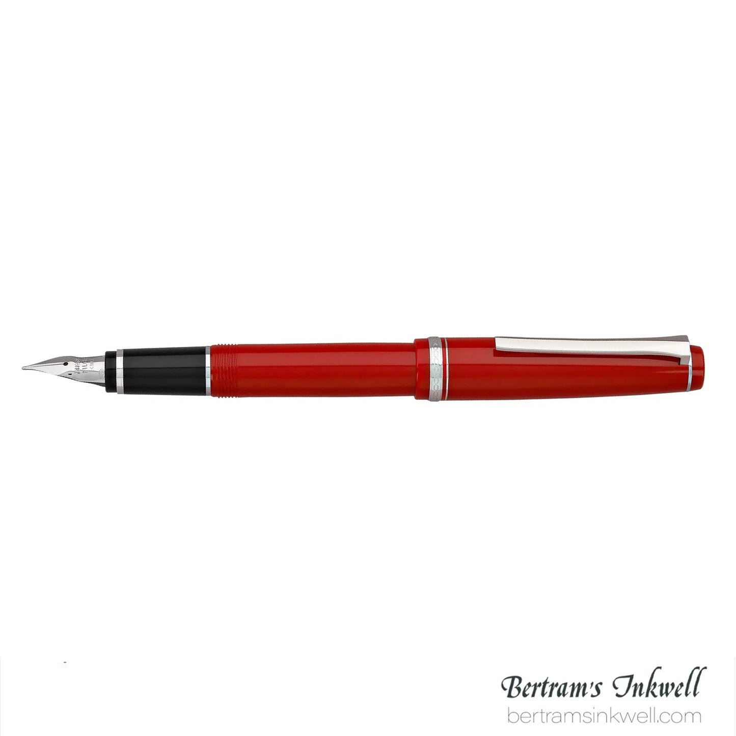 Pilot Falcon Red with Rhodium Plated Trim Fountain Pen