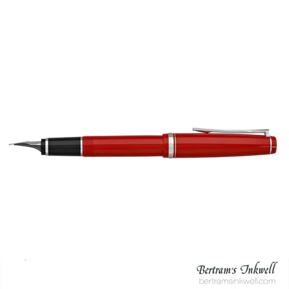 Pilot Falcon Red with Rhodium Plated Trim Fountain Pen