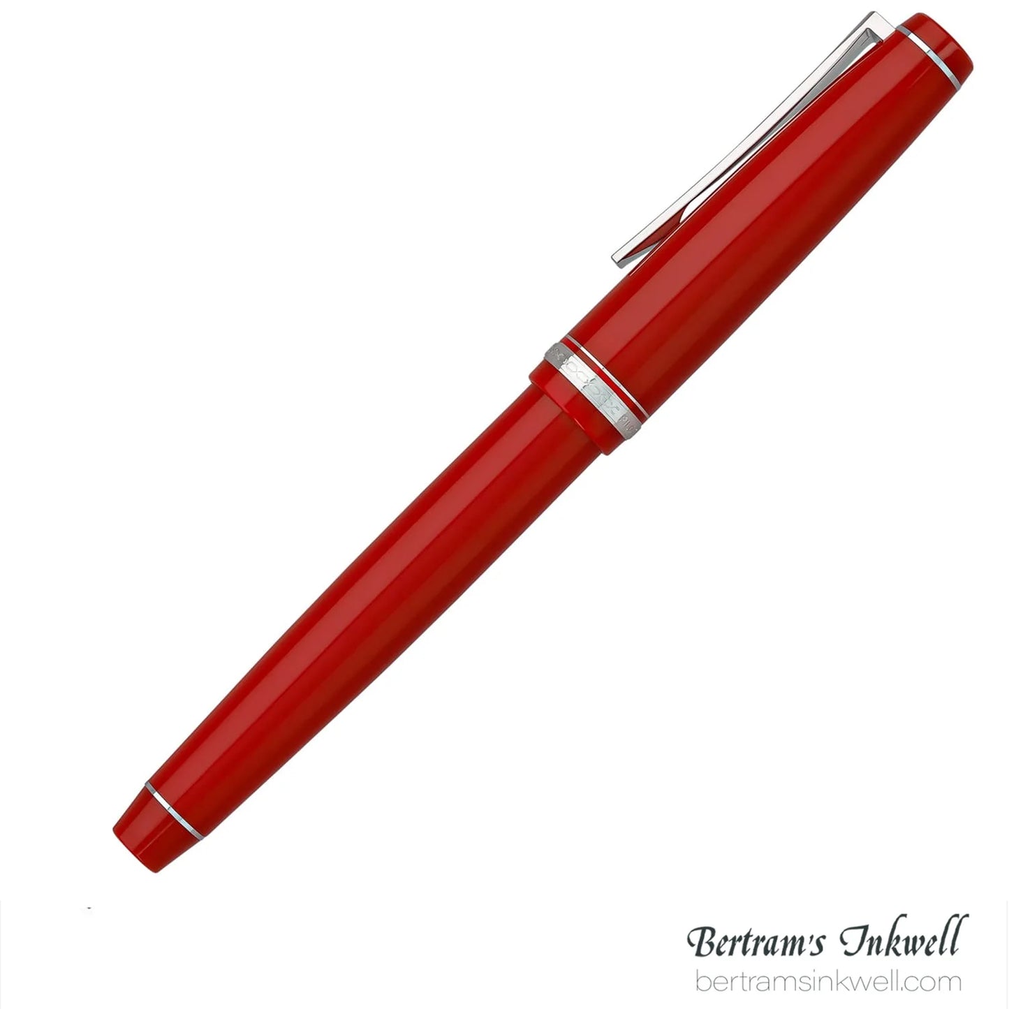 Pilot Falcon Red with Rhodium Plated Trim Fountain Pen