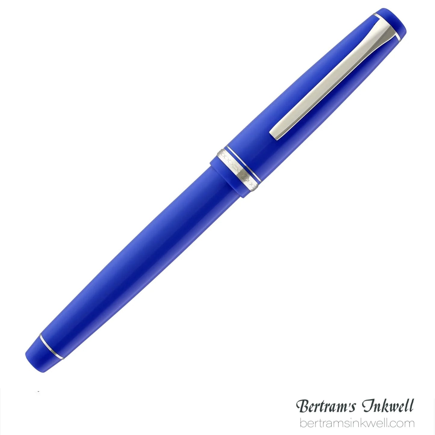 Pilot Falcon Blue with Rhodium Plated Trim Fountain Pen