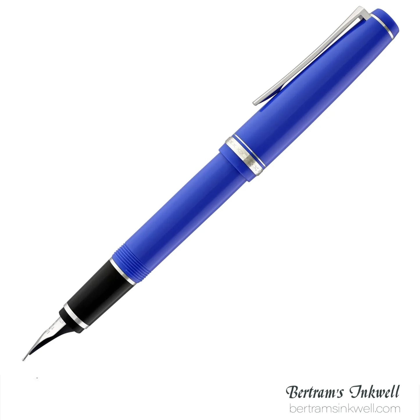 Pilot Falcon Blue with Rhodium Plated Trim Fountain Pen
