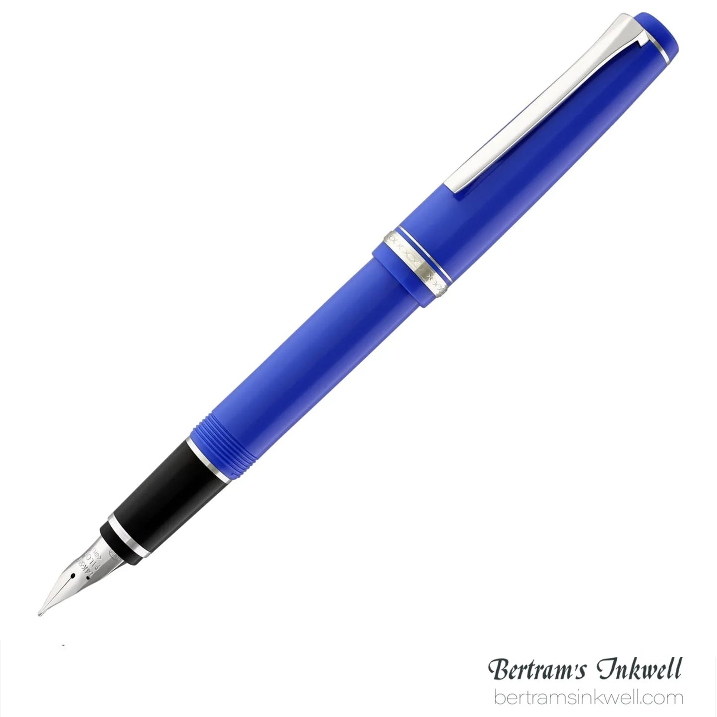 Pilot Falcon Blue with Rhodium Plated Trim Fountain Pen