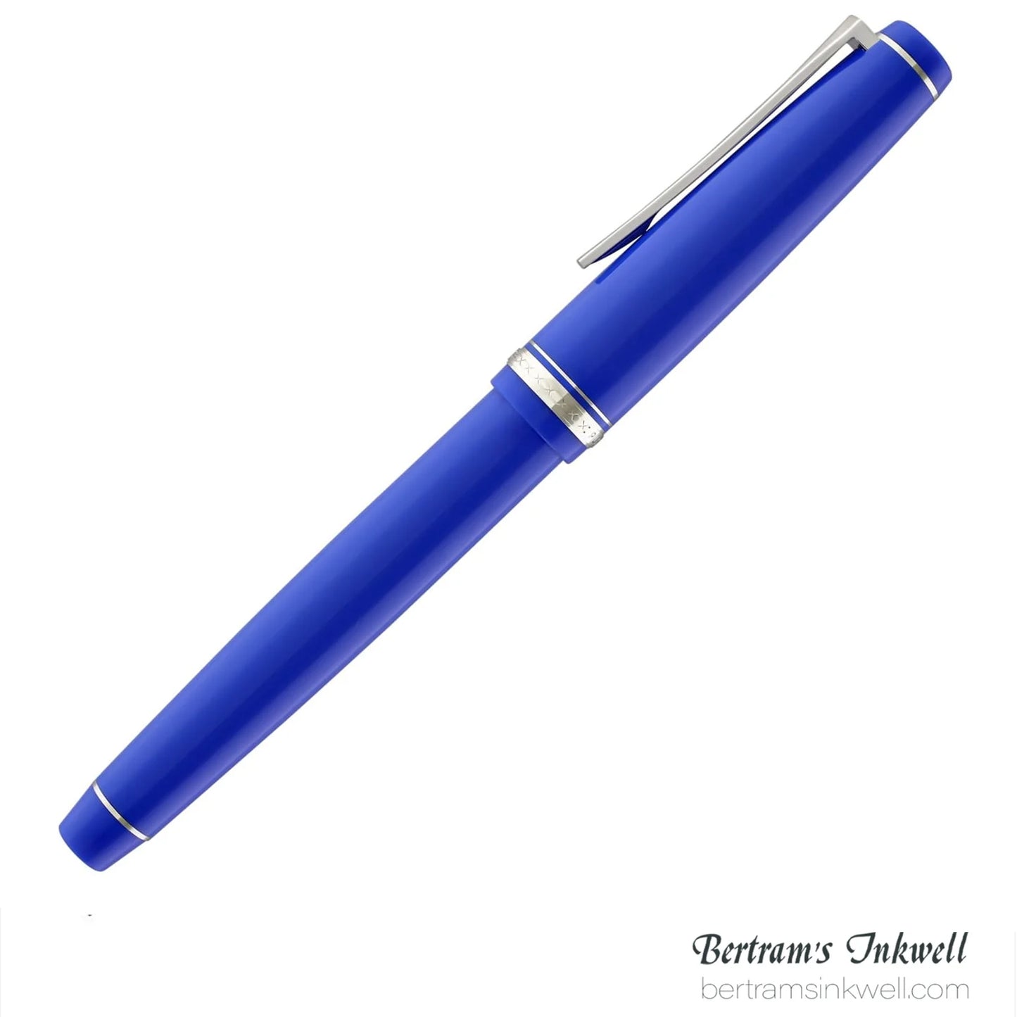 Pilot Falcon Blue with Rhodium Plated Trim Fountain Pen