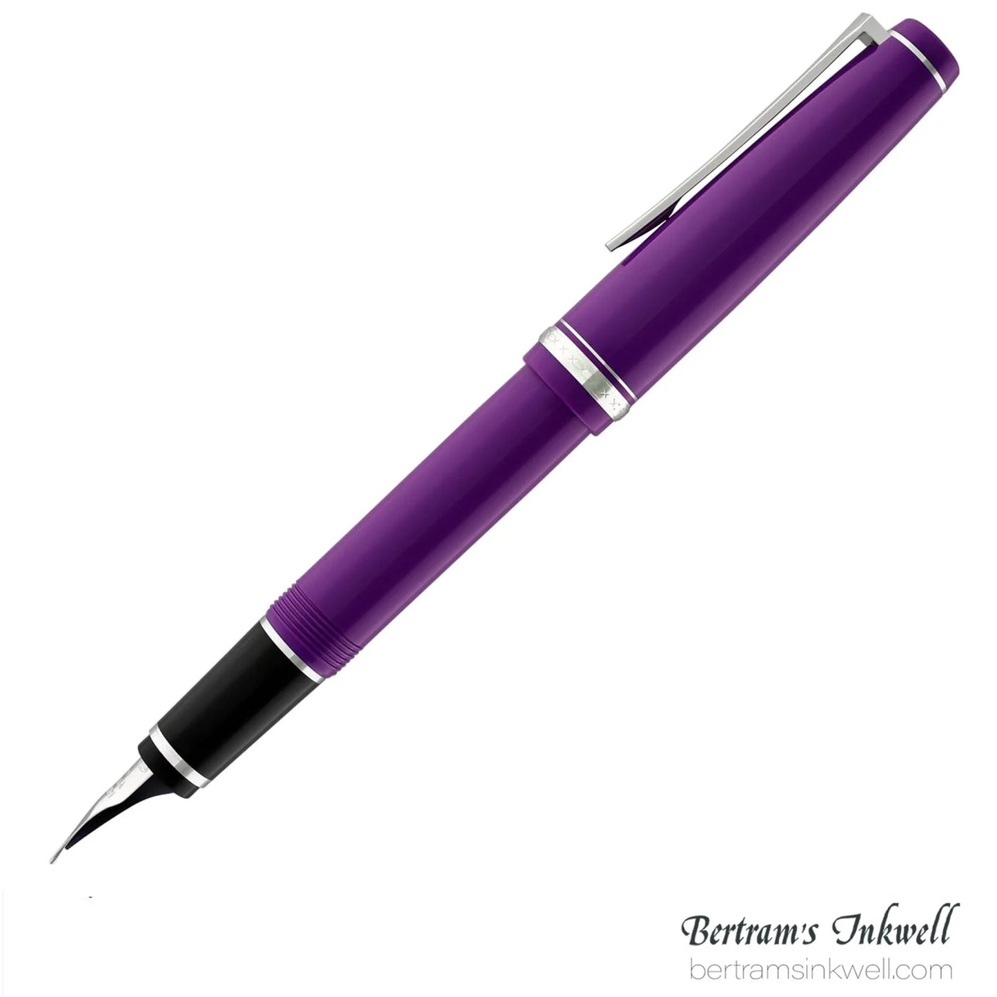 Pilot Falcon Purple with Rhodium Plated Trim Fountain Pen