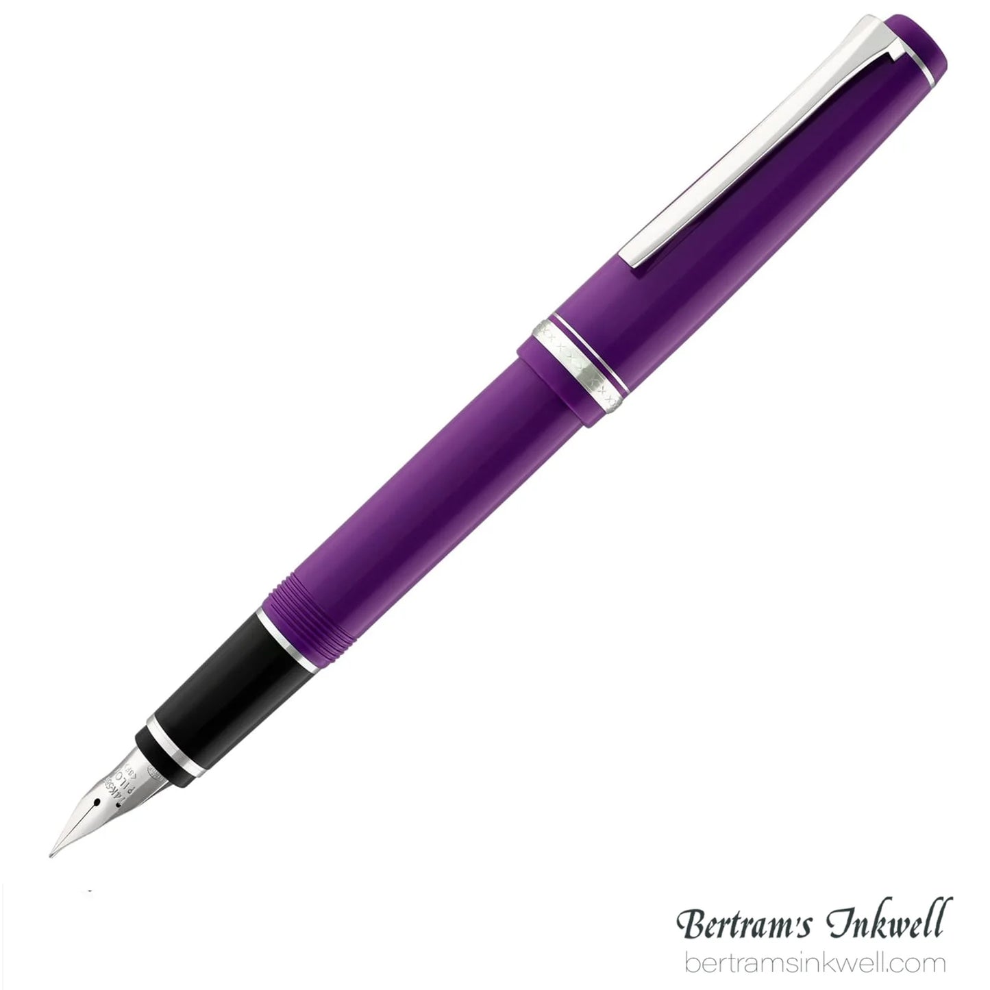 Pilot Falcon Purple with Rhodium Plated Trim Fountain Pen