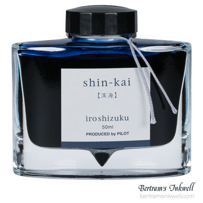 Pilot Iroshizuku Shin-Kai Ink (Deep Sea Blue Black) Bottled Ink