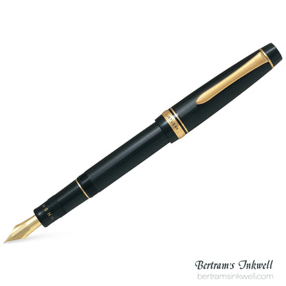 Pilot Justus 95 Black with Gold Trim Fountain Pen